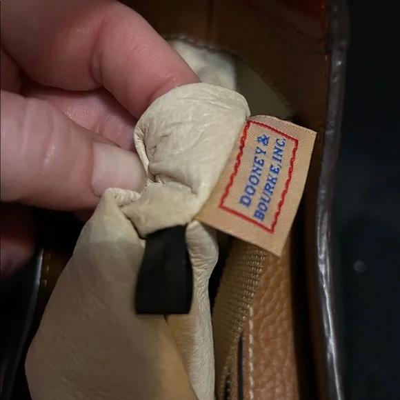 Dooney & Bourke Large Cambridge Brown‎ Pebbled Leather Hobo Shoulder NWOT $329 - Picture 6 of 11